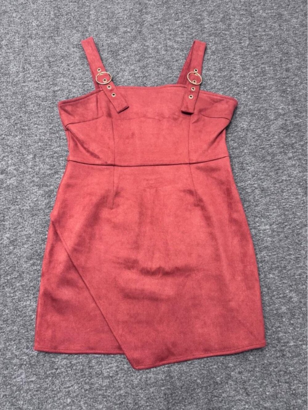Faux Suede Mini Dress